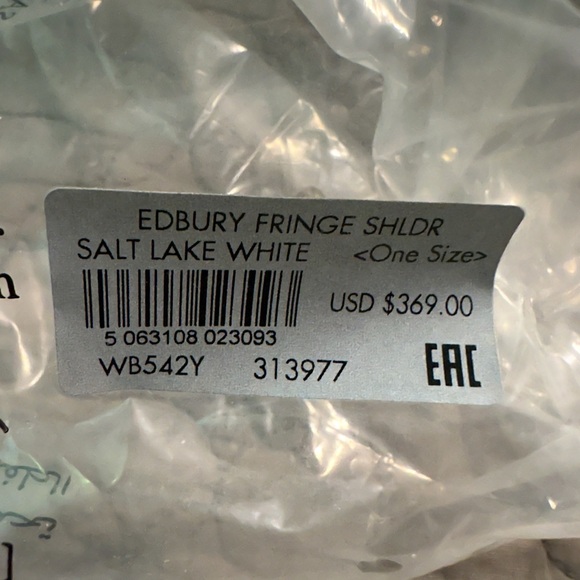 All Saints Edbury Fringe Shoulder Salt Lake White - Picture 14 of 15